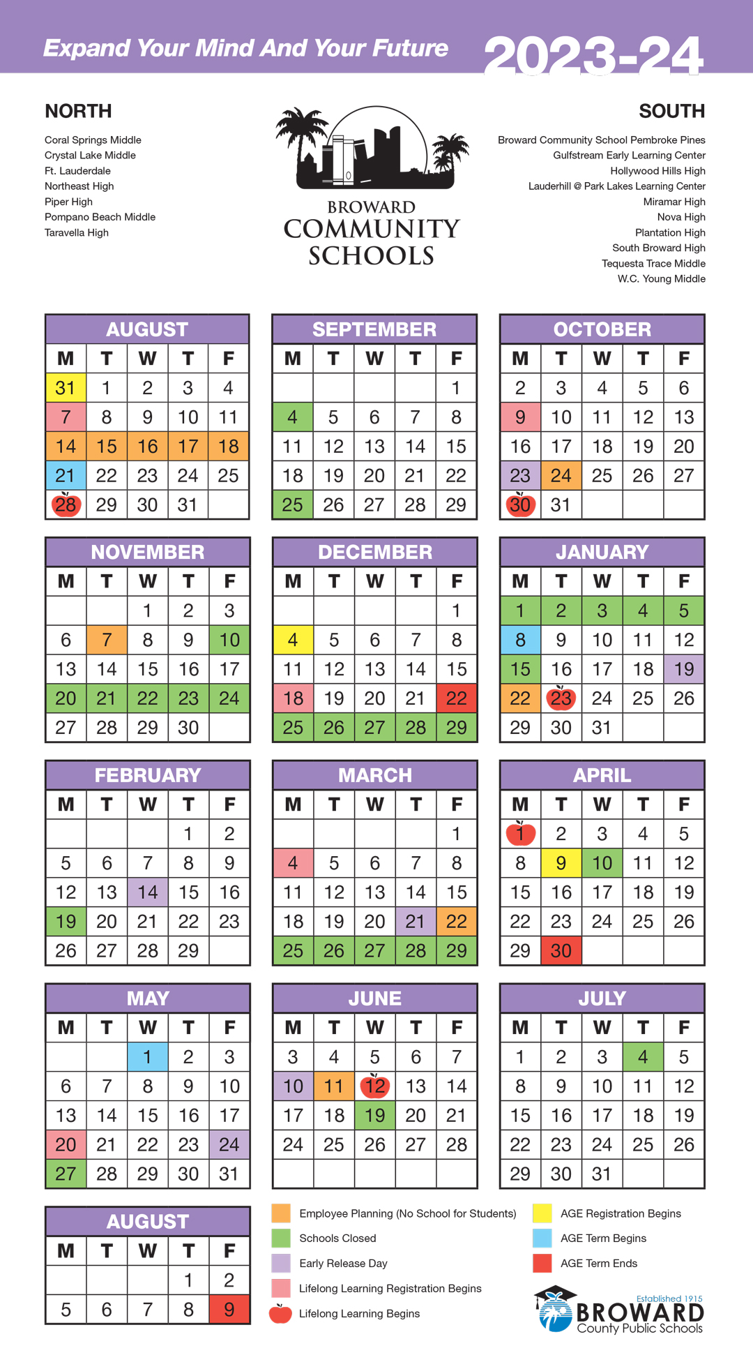 Broward County Schools Calendar 2024 25 Becka Carmita