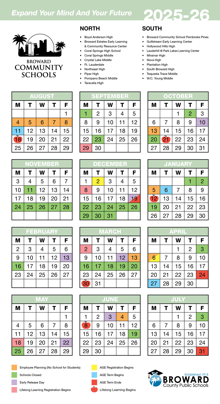 broward schools calendar 2025-2026