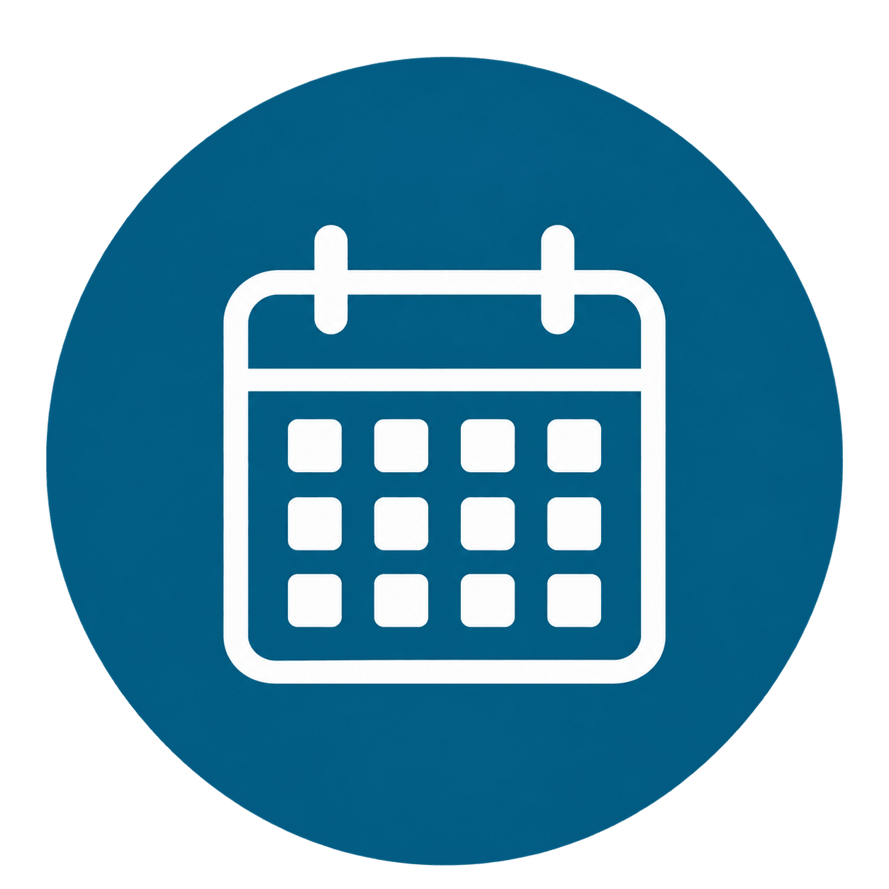 Teal Calendar Badge Icon-2